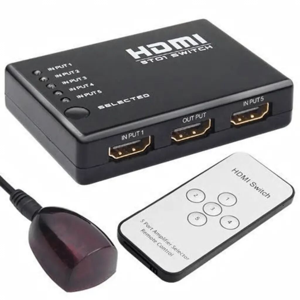 eStore HDMI-Switch med 5 ingångar, 1 utgång