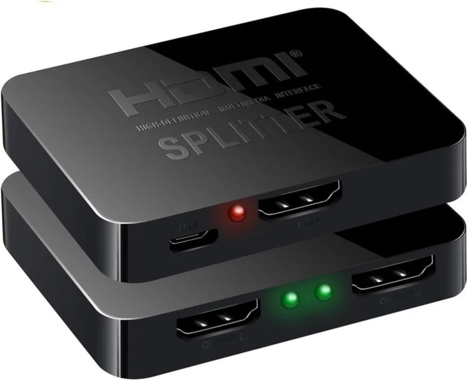 INF 2 port HDMI Splitter 1x2 - 3D och 4K