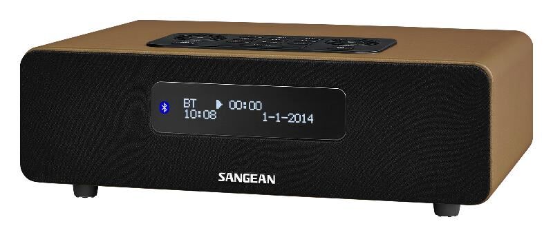 Sangean 12V & 230V Sangean DDR36 bordradio, brun