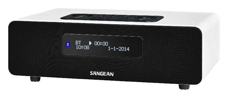 Sangean 12V & 230V Sangean DDR36 bordradio, hvit