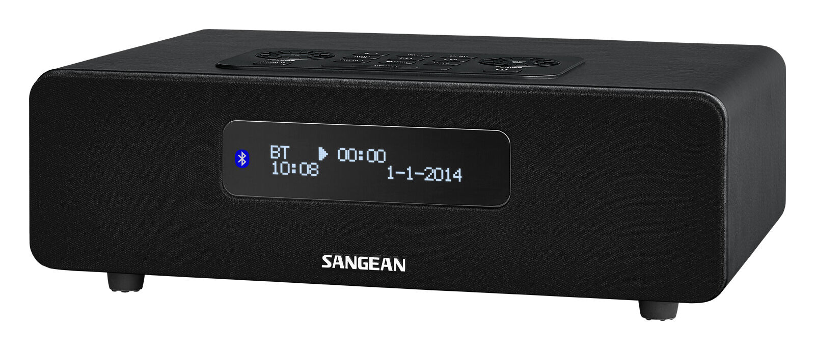 Sangean 12V & 230V Sangean DDR36 bordradio, svart