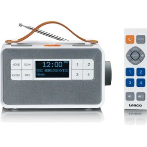 Lenco Radio DAB+ portable avec grandes touches et fonction Mode Simple - PDR-065 - Blanc