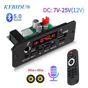 Yjmp Techl 80w Verstärker Drahtlose Bluetooth 5,0 Mp3 Wma Decoder Board 12v Auto Fm Radio Audio Modul Usb Tf Mp3 Player Mit Fernbedienung