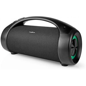 Nedis Bluetooth® Party Boombox   6 timer   2.0   50 W   Medieafspilning: AUX / USB   IPX5   Kan parres   Bærehåndtag   Fest lys   Sort