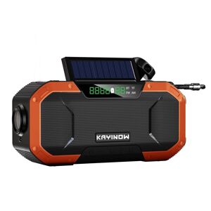 BayOne Vandtæt krumtapradio -nødradio Solar Cell Radio 5000mAh