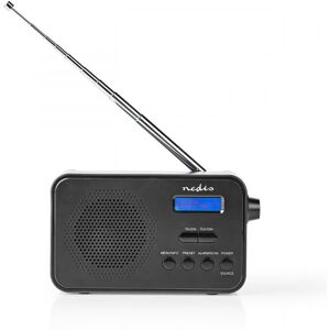 Nedis DAB+ Radio   Bærbart design   DAB+ / FM   1.3 