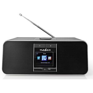 Nedis Internet radio med FM/DAB+/Bluetooth, Sort/Sølv