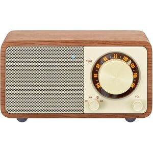 Sangean Genuine Mini WR7 Bluetooth Højtaler m. Radio - Brun