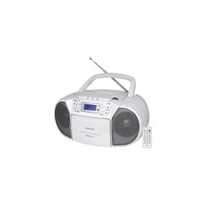 Radio Sencor RM SENCOR SPT 3907W CD, BT, CASSETTE white