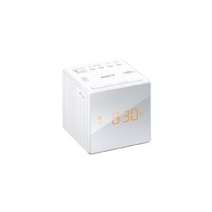 Sony ICF-C1 - Clock radio - white - 230V AC - Backup power supply via battery (CR2032)
