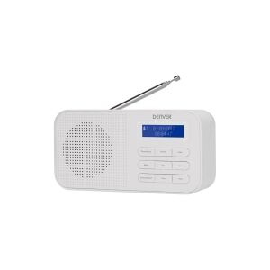 DENVER DAB-42 - DAB bærbar radio - 1 Watt - hvid