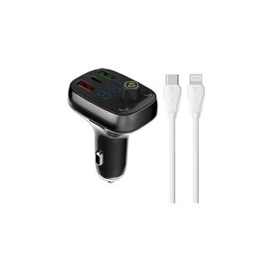 FM Transmitter LDNIO FM Transmitter LDNIO Bluetooth C704Q 2USB, USB-C + USB-C kabel