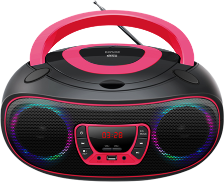 Denver Bluetooth Boombox Cd/fm/usb - Pink