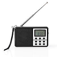 Bærbar FM radio til batterier (6 presets) Nedis