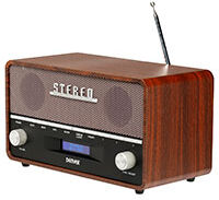 Retro DAB+ Radio (Design) - Mørkt træ