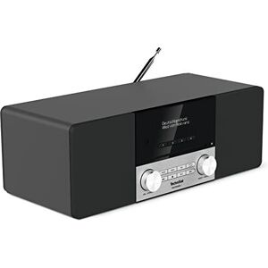 - digitradio 3 - Radio compact stéréo dab (dab+, fm, Lecteur cd, Bluetooth, usb, Prise casque, Entrée aux, Radio-réveil, Ecran oled, 20