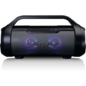 Lenco Enceinte bluetooth etanche avec radio fm et effets lumineux noir