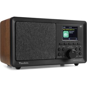 Audizio Padova DAB+ Radio Wood - Lecteur simple CD/DVD et MP3