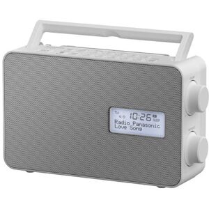 Panasonic RF-D30BTEG, DAB+ Radio Portatile Digitale Grigio, Bianco