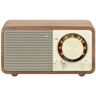 Bordradio Sangean WR-7 Genuine Mini FM genopladelig Valnød