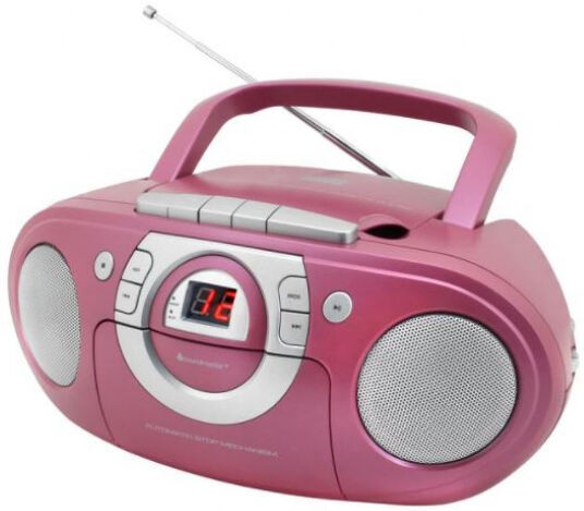 Soundmaster SCD5100PI - Boombox mit CD/Kassette - Pink