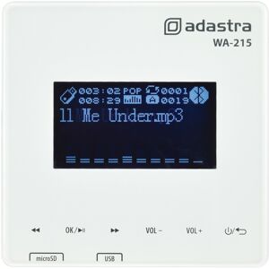 Adastra Wa-215 - Vægmonteret Forstærker + Media Player Med Bt