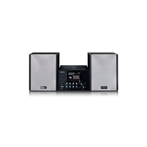 Lenco Micro chaîne hi fi avec radio smart, lecteur CD/USB, internet, DAB+, Bluetooth MC-250BK Noir - Publicité