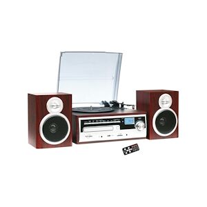 Chaîne Hifi Inovalley CH14E tourne disque vinyle 80W, Cd, Bluetooth, FM et USB + télécommande