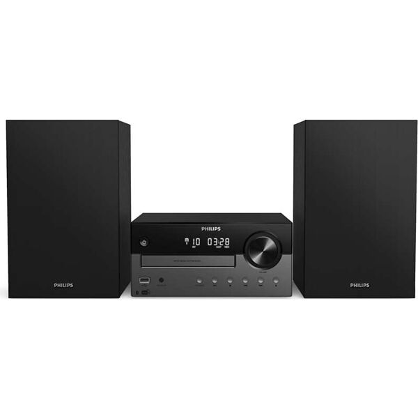 philips tam4505/12 micro hi-fi bluetooth lettore mp3 / cd radio dab potenza 60 watt usb colore nero - tam4505/12