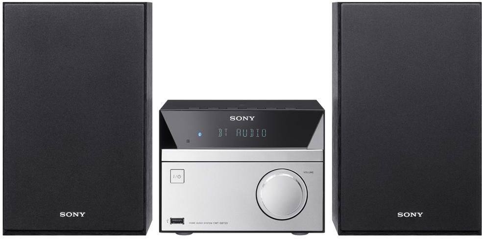 Sony CMT-SBT20B 12 W Nero, Argento