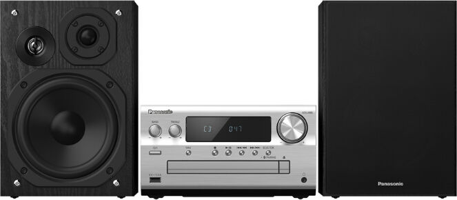 Panasonic SC-PMX802E-S set audio da casa Mini impianto domestico 120 W Nero, Argento [SC-PMX802E-S]