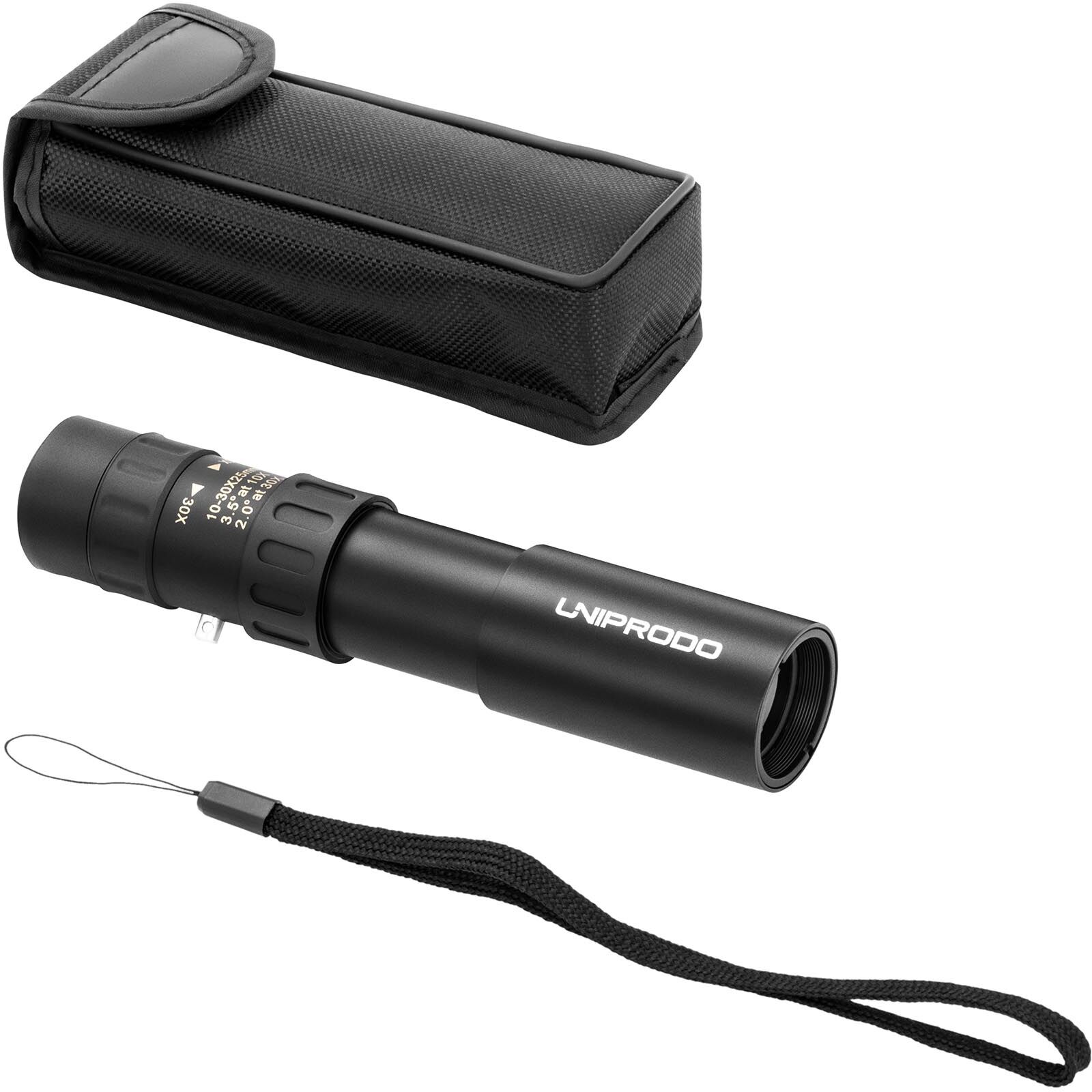 Uniprodo Monoculaire - 10 - 30x - 61 m/1 000 m - BK-7 - Ø 25 mm UNI_MONOCULAR_01