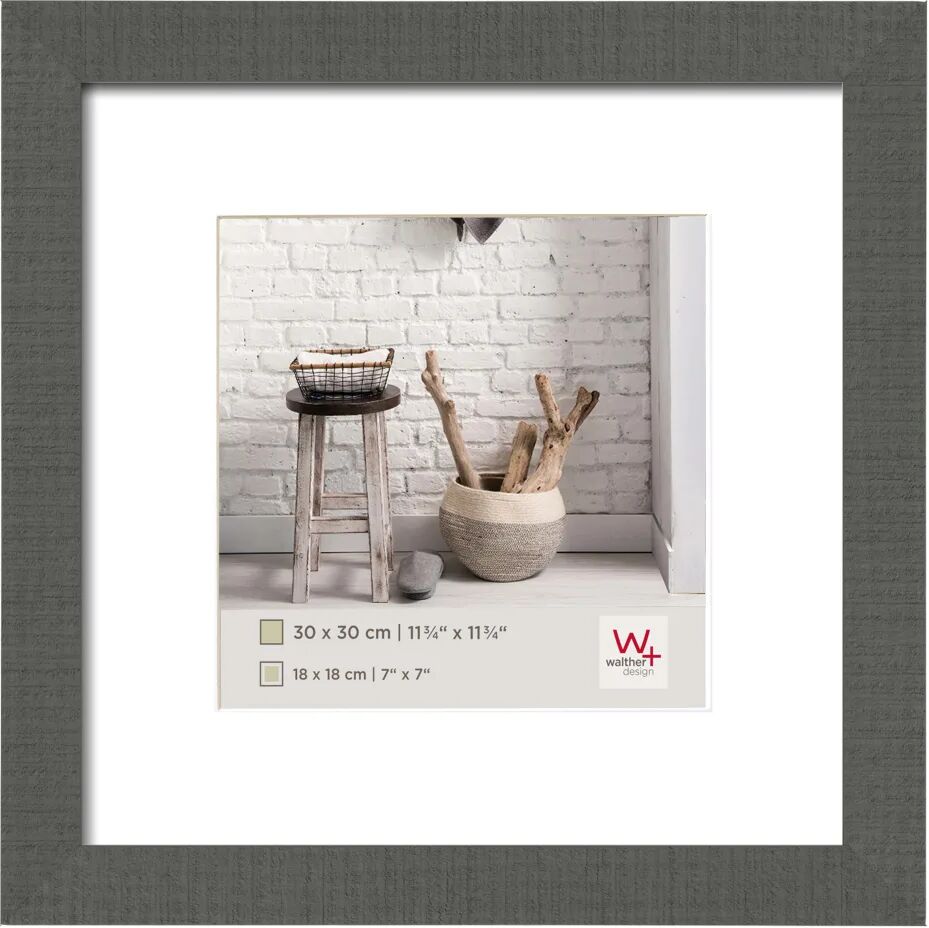 Walther Design Cadre photo Home 30x30 cm Gris