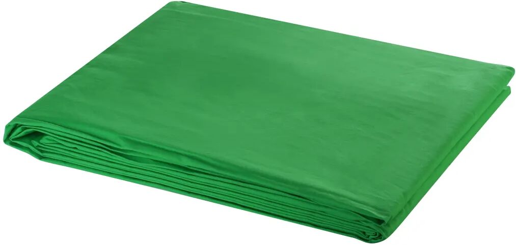 vidaXL Toile de fond Coton Vert 300 x 300 cm Incrustation