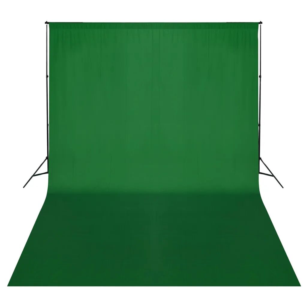 vidaXL Système de support de toile de fond 500 x 300 cm Vert