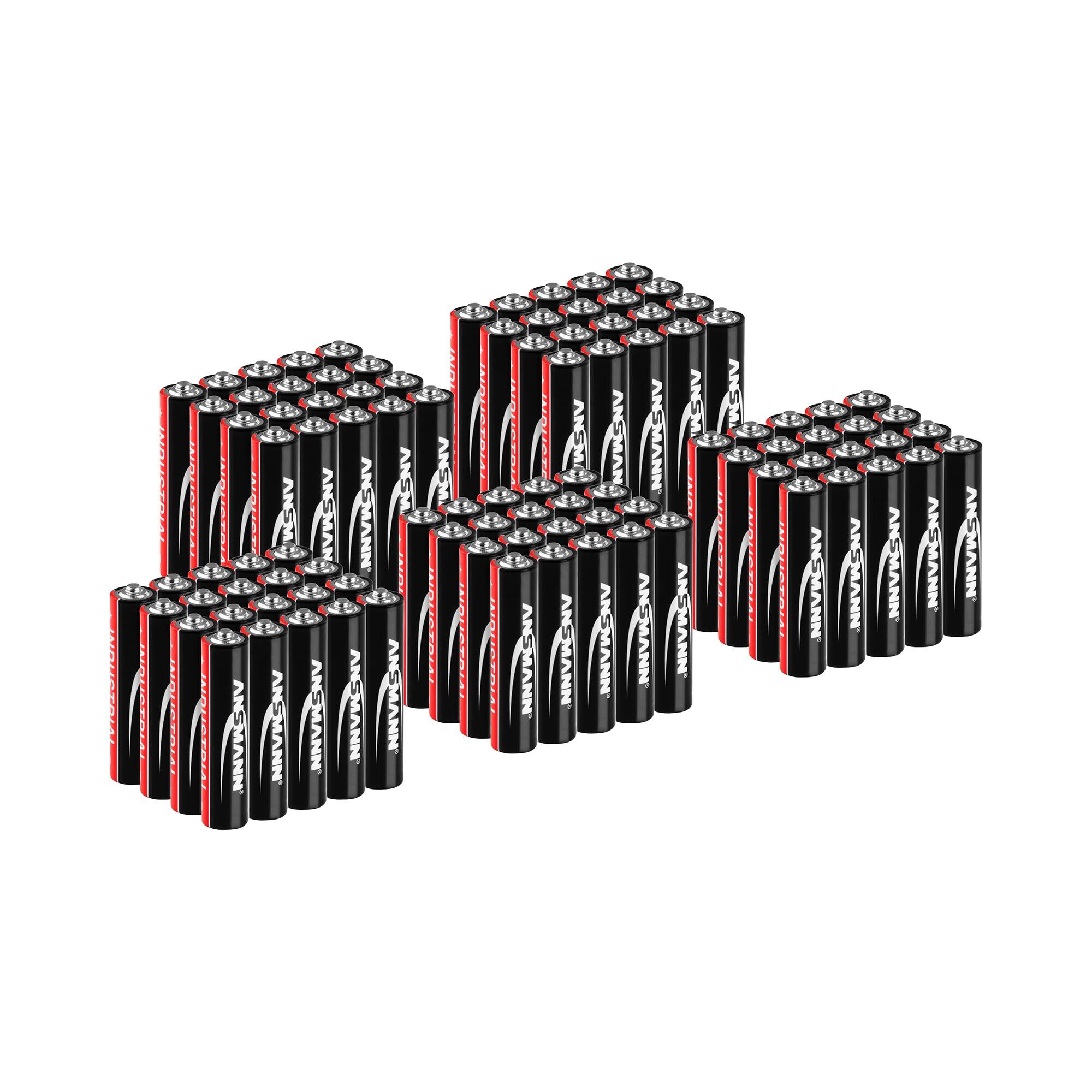 Ansmann Mega voordeelset 100 x Micro AAA LR03 - Ansmann INDUSTRIAL alkaline batterijen - 1,5 V 1501-0004-SET2