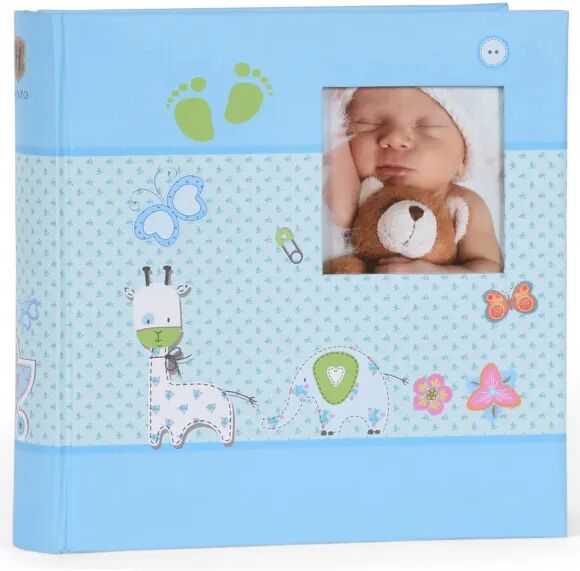 HENZO Insteekalbum Baby Moments Blauw 200 Foto's Blauw