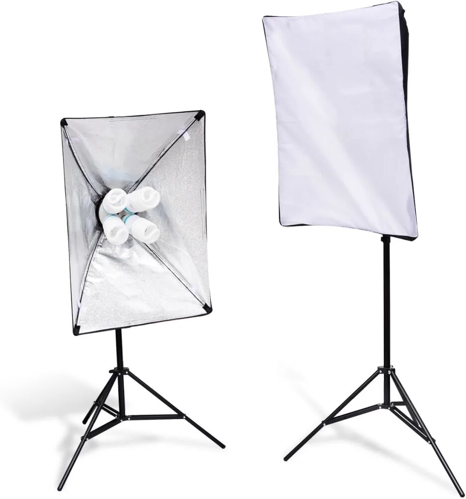 vidaXL Lampstatief 2 st met softbox