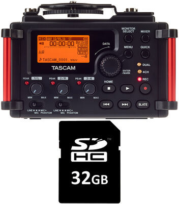 Tascam DR-60D MkII Card Bundle