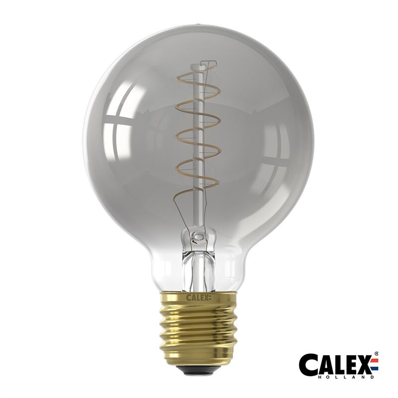 Calex Led Globe G80 4w E27 Titanium 100lm Dimmable