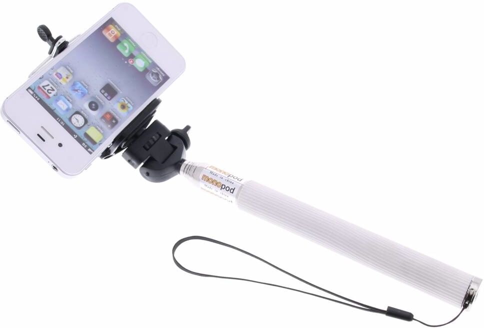 Coquedetelephone.fr Selfie stick Bluetooth blanc