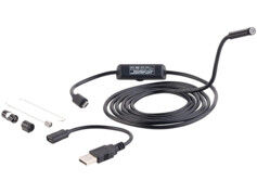 Somikon Caméra endoscopique USB OTG étanche pour PC et appareils Android