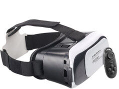 Auvisio Lunettes de réalité virtuelle VRB58.3D pour smartphone + manette Bluetooth