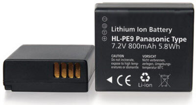 Altitec Panasonic DMW-BLE9 batteri til Lumix DMC-GF3 Serier 7,2V 800mAh