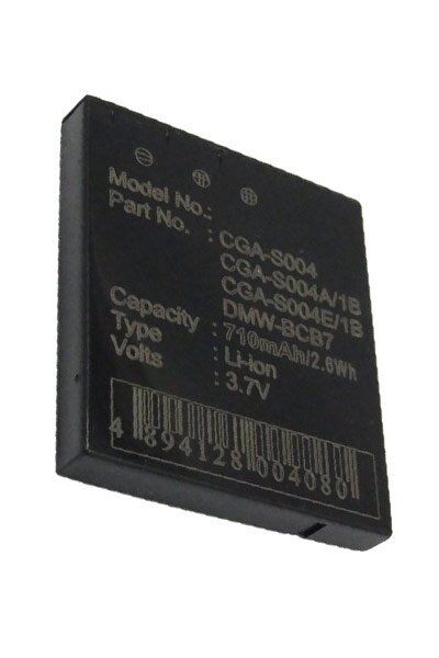 Panasonic Batteri (710 mAh 3.7 V) passende til Batteri til Panasonic Lumix DMC-FX7PP-S