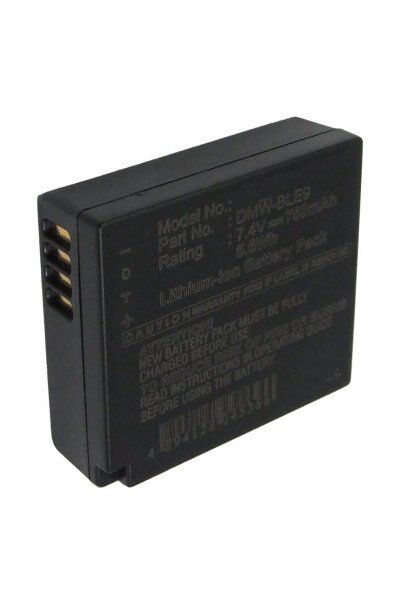 Panasonic Batteri (750 mAh 7.4 V, Sort) passende til Batteri til Panasonic Lumix DMC-GF3XK