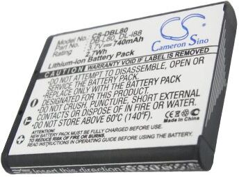 Toshiba Batteri (740 mAh 3.7 V) passende til Batteri til Toshiba Camileo SX900