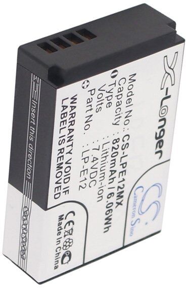 Canon Batteri (820 mAh 7.2 V) passende til Batteri til Canon EOS M2