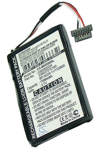 Mitac Batteri (1100 mAh 3.7 V) passende til Batteri til Mio Moov S500