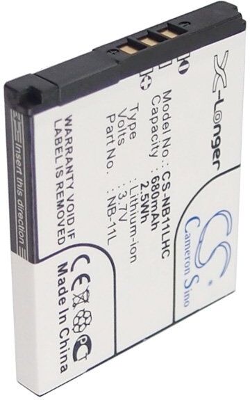 Canon Batteri (680 mAh 3.7 V) passende til Batteri til Canon PowerShot A3500 IS